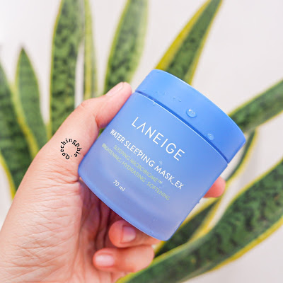 LANEIGE Water Sleeping Mask EX dapat menjaga keseimbangan dan kelembapan kulit wajah secara intensif pada waktu tidur malam hari, cocok untuk semua jenis kulit.