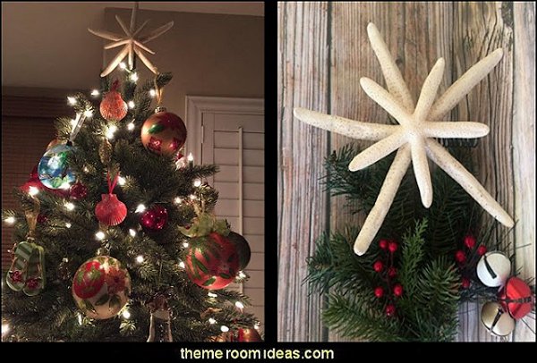 Starfish Christmas Tree Topper coastal christmas decorations coastal christmas decorating