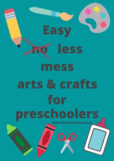 Easy low mess arts and crafts ideas for preschooler