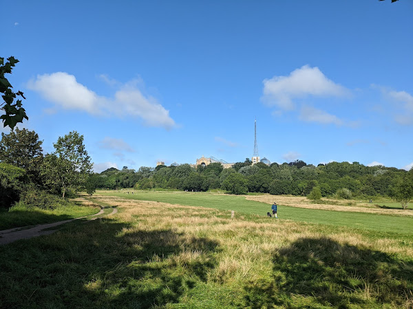 Alexandra Palace as seen from the park