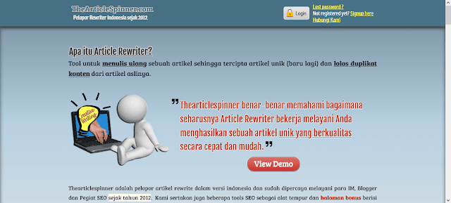 Cara Menulis Artikel SEO Menggunakan Tools Spinner