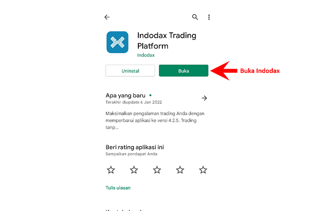 Buka Aplikasi Indodax