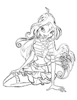 Bloom Winx Club coloring page