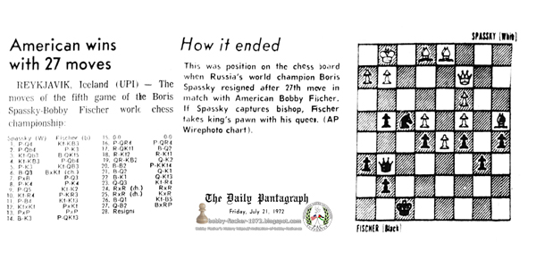 American Wins with 27 Moves