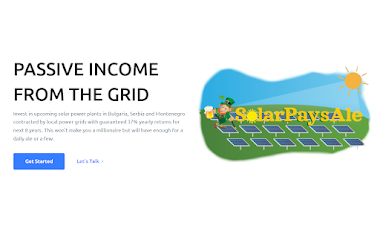 Solar plant investment opportunity with payouts for the next 8 years!