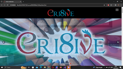 La homepage di Cri8ive