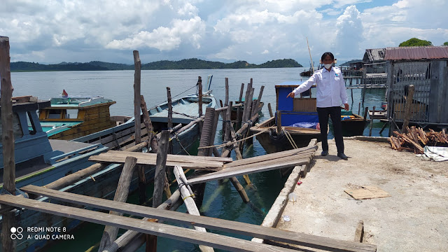 Warga Keluhkan Dermaga di Desa Tanjung Kelit, Kades : Kami Sudah Sampaikan kepada Wabup Lingga