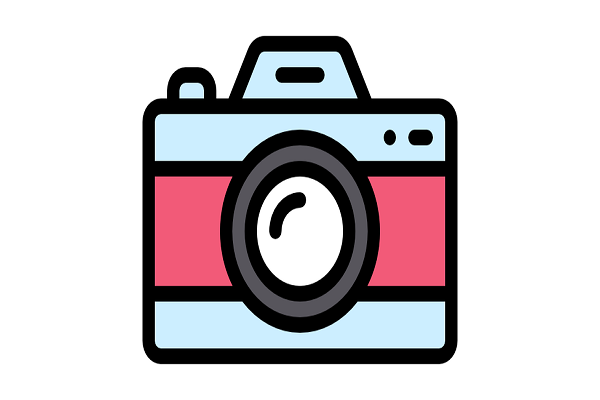 FlatIcon aesthetic camera icon