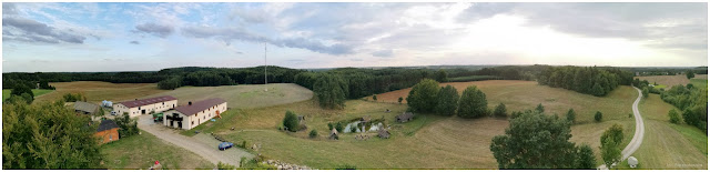 Panorama z wieży widokowej na Górze Lemana w Piasznie