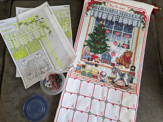 cross stitch advent calendar