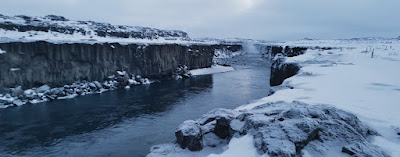 Selfoss desde el Oeste y en invierno.