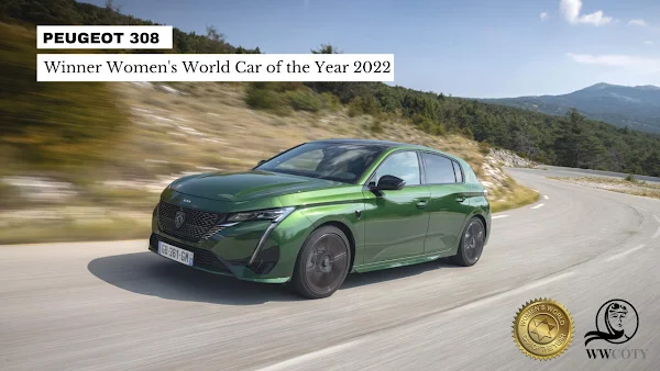 Novo Peugeot 308 eleito Carro Mundial Feminino do Ano 2022