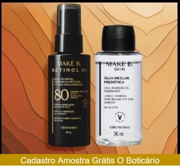 Cadastrar Amostra Grátis Boticário Novembro 2021