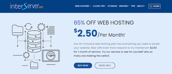 IntereServer $1 for 3 Months Web Hosting