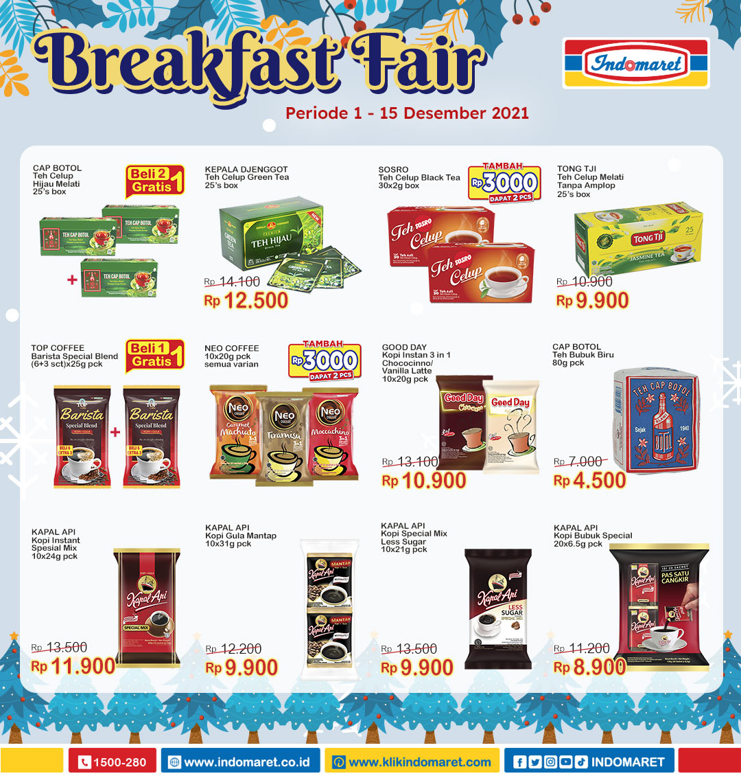 Katalog Promosi Indomaret Breakfast Fair Periode 01 - 15 Desember 2021