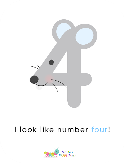 Numbers for kids - Numbers Story for kids - Number Four