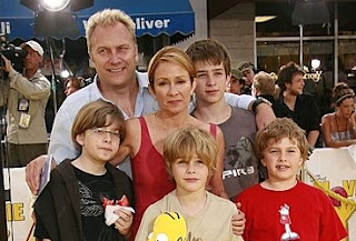 Constantine Yankoglu's ex-wife Patricia Heaton with her spouse David Hunt & kids