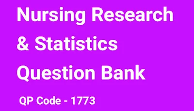 Nursing Question Bank, Blueprint, Nursing Research and Statistics, RGUHS