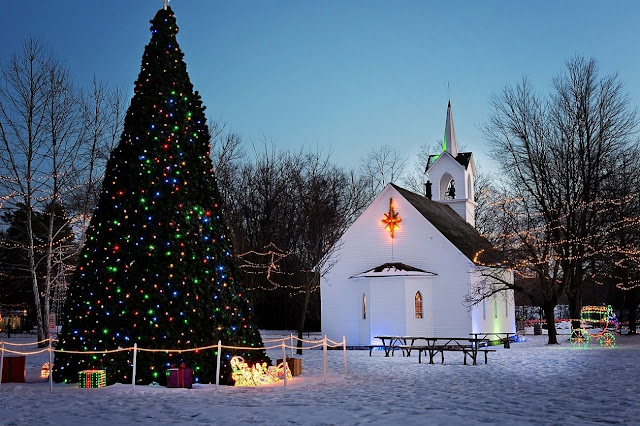 Рождественский городок в Вермонте