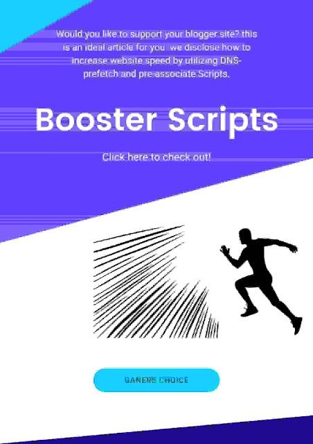 Booster Scripts Increase your Website Speed with Website Baooster Scripts