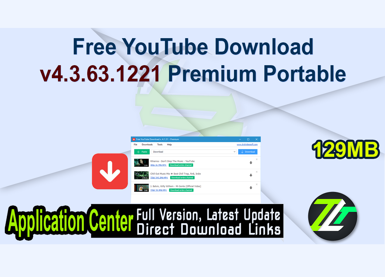 Free YouTube Download v4.3.63.1221 Premium Portable