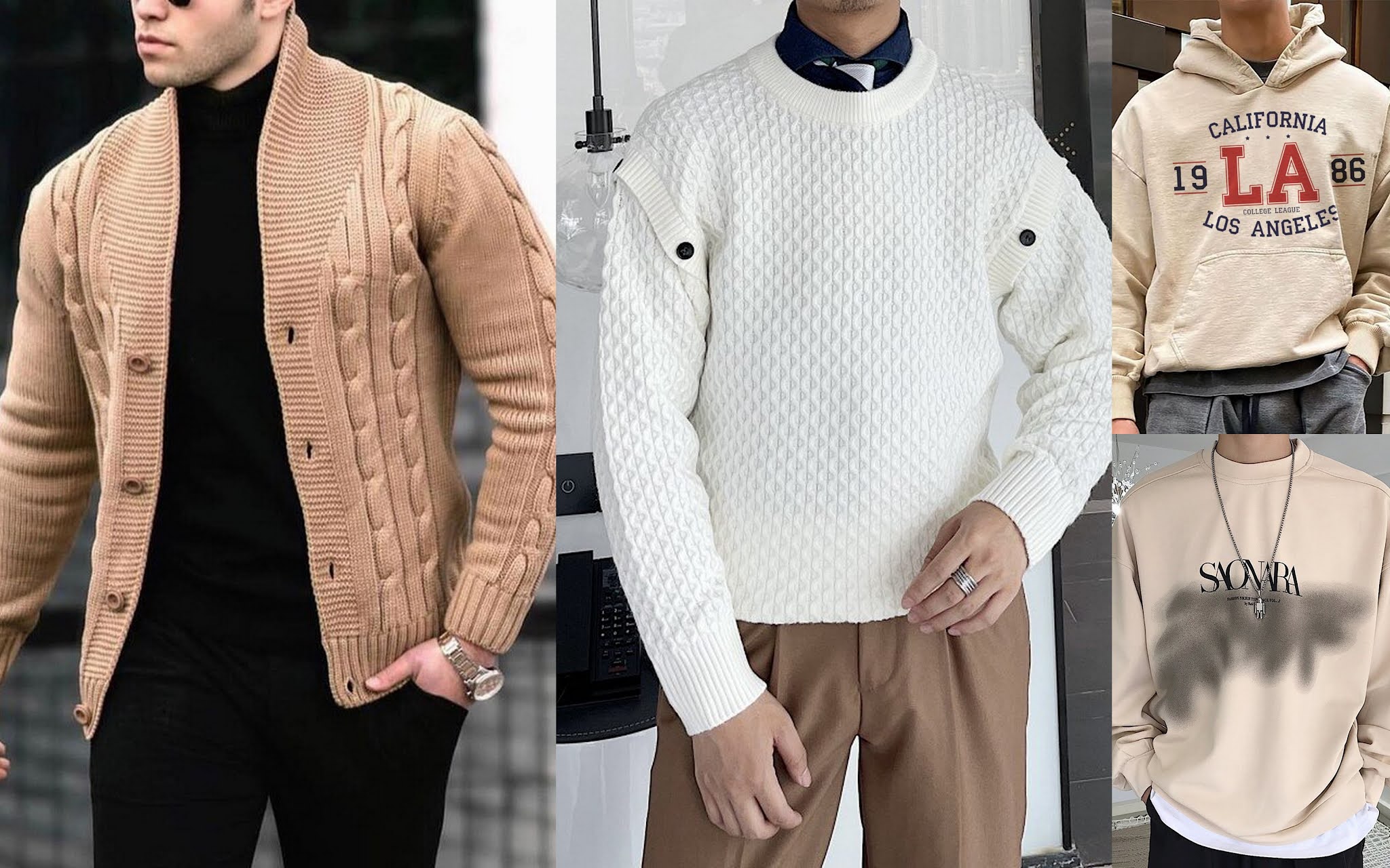 modne swetry męskie jesień 2021