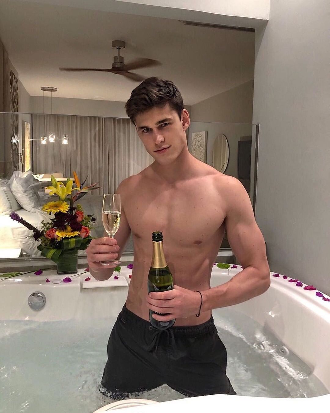 fit-shirtless-guy-model-victor-perr-hot-tub-champagne-valentines-day