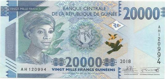 Guinea Franc is on the list of top 10 lowest currencies in the world.