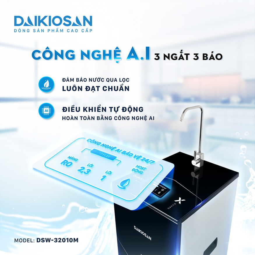 Công nghệ AI trên máy lọc nước DSW-32010M