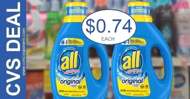 Cheap All Laundry Detergent CVS Deals 11-25-11-27