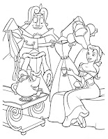 Belle coloring page