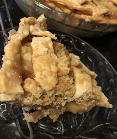 2022-Thanksgiving. A delicious apple caramel pie made by Miranda