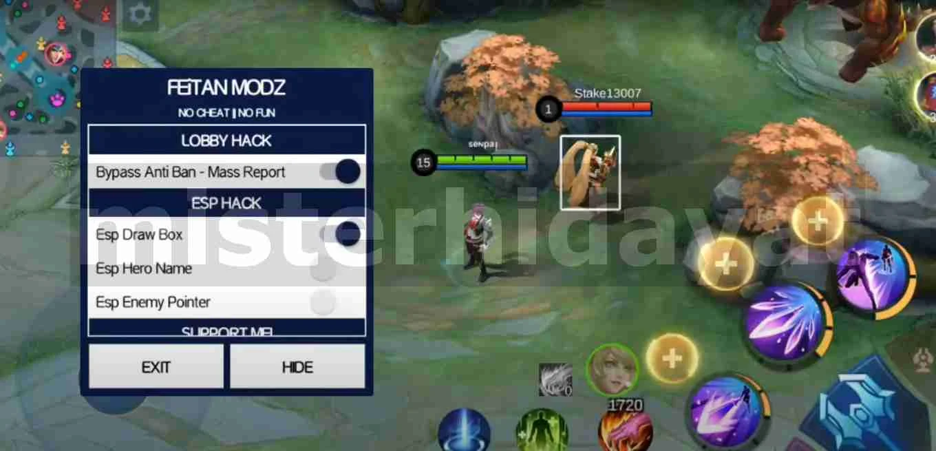 Apk Feitan Modz Mobile Legends Terbaru | Radar No Icon, Unlock Skin, Etc