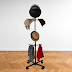 Vertical Stand For Coat Hanging,Scarf,Umbrella,Hand Bag,Belt,Hat Cap,Helmets,Cloths Organizer Hanging Rack For Bedroom With 8 Hooks(Metal) Stay Organized with our Versatile Hanging Storage Solution 