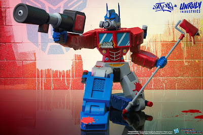 Transformers Optimus Prime Designer Vinyl Figure by Sket One x Unruly Industries