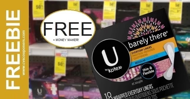 FREE U by Kotex liners CVS Deals 10/24-10/30