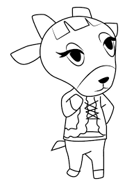 Animal crossing coloring pages for free