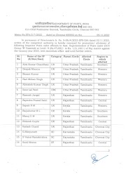 ASP Promotions & Regional allotment - TN Circle order dtd 09.11.2023