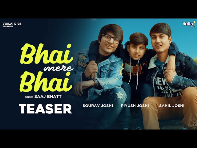 Bhai Mere Bhai Lyrics - Saaj Bhatt Ft. Sourav Joshi | Amjad-Nadeem | Latest Hindi Song 2022 | LyricsFilmy