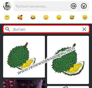 emoticon durian di keyboard google