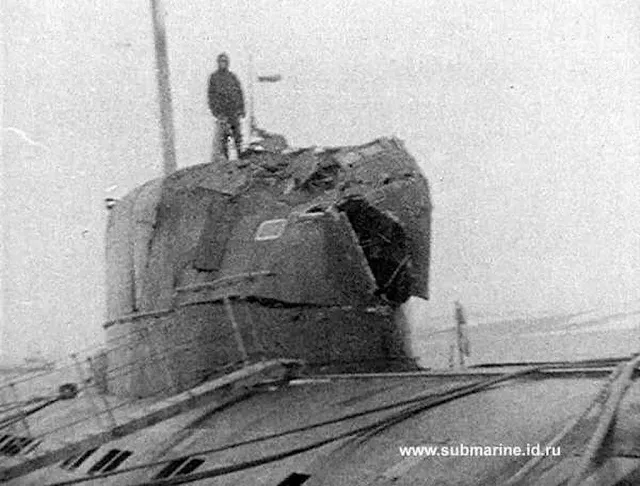Submarino ruso que destruyó un submarino estadounidense por accidente