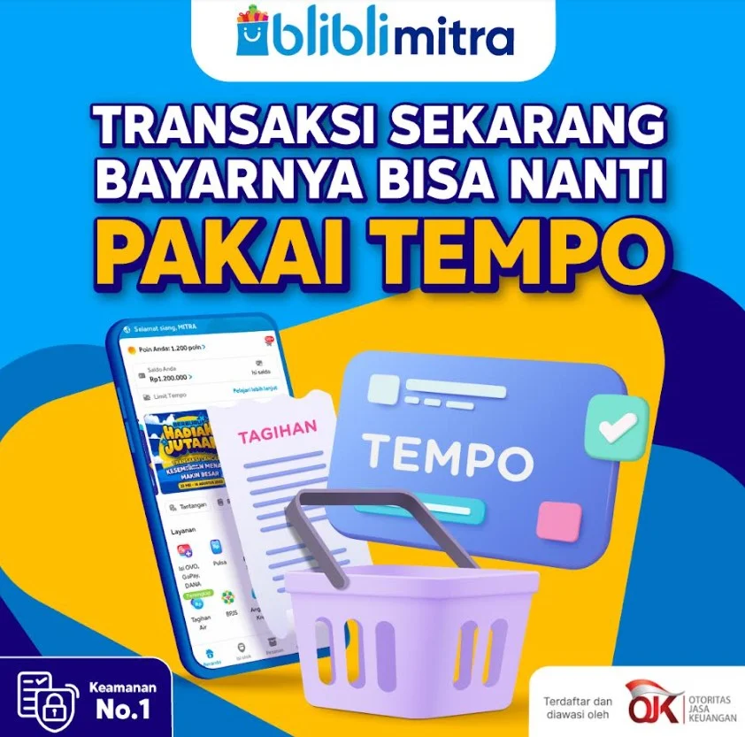 Pembayaran Tempo Diperkenalkan, Layanan Pay Later Blibli untuk Toko Kelontong