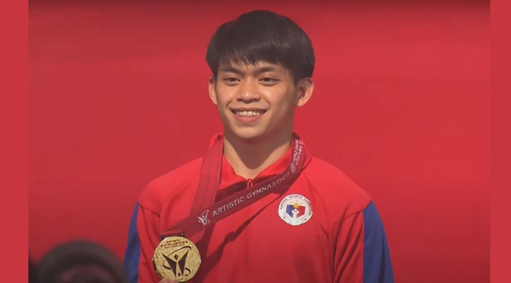 Our Pinoy gymnast is the world champion in vault!