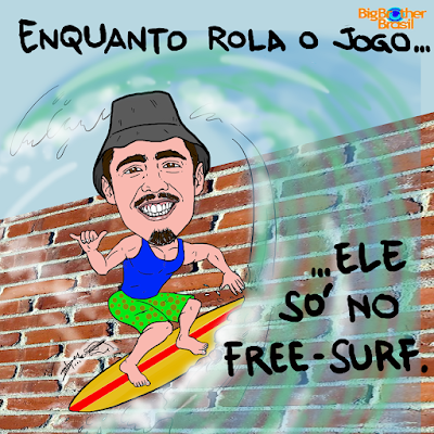 Pedro Scooby pega onda e surfa no 1º paredão do BBB22
