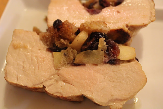 Pork Tenderloin with Dried Cranberry Stuffing