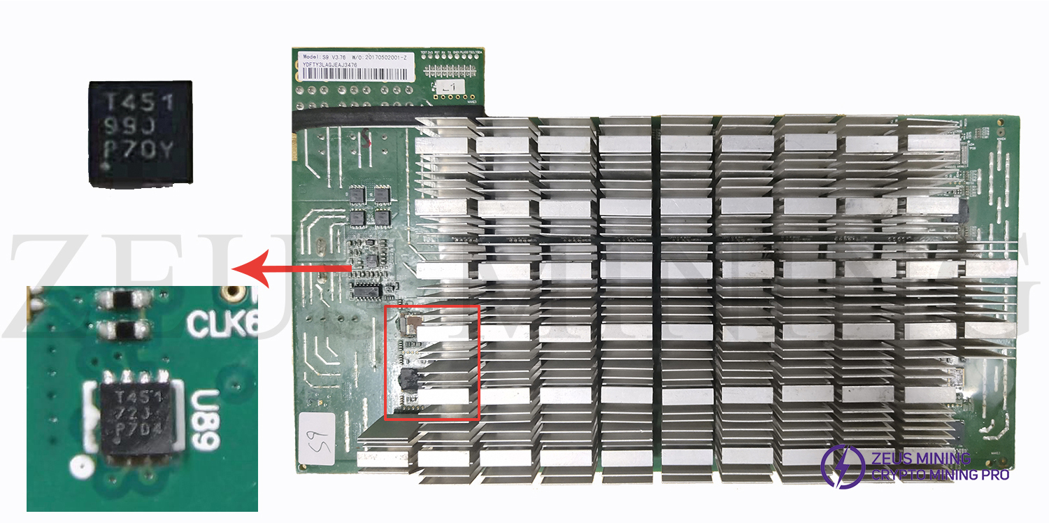 V3.76 version T451 temperature sensor location