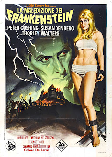 Frankenstein Created Woman, Italian Poster, Susan Denberg, Peter Cushing