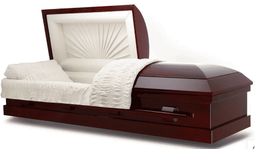 wood casket