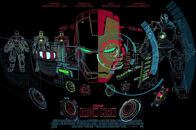 New York Comic Con 2021 Exclusive Iron Man Screen Print by Raid71 (Chris Thornley) x Grey Matter Art