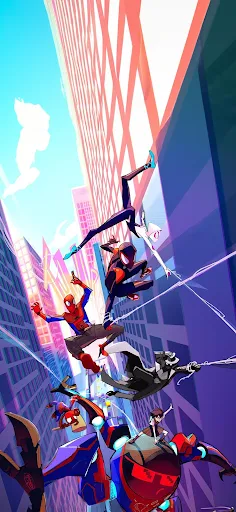 Immerse Yourself in the Spider-Verse: Spider-Man Across the Spider-Verse Background for Your Phone! 🕷️🌌📱